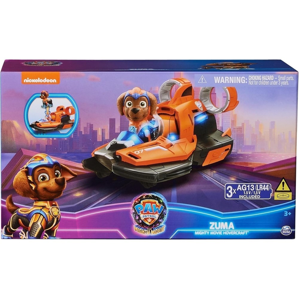 Paw Patrol: the Mighty Movie Toy Jet Boat with Zuma Mighty Pups Action Figures - Picture 8 of 9